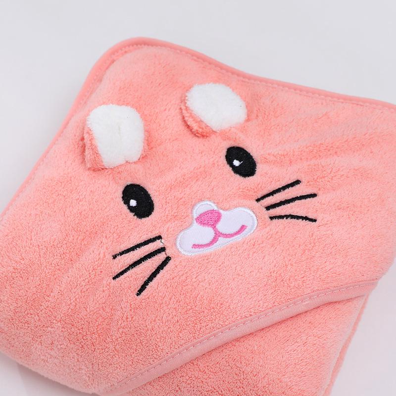 Baby Fleece Bath Towel | Non Linting | 80 x 80 cm