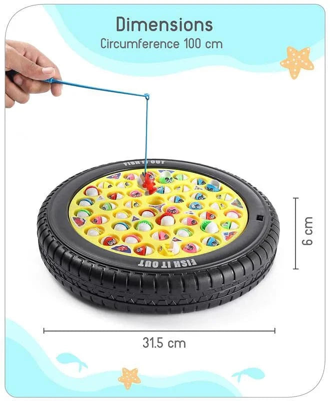 Magnetic Fishing Game Set | 45 Fish and 4 Poles | +3 Years