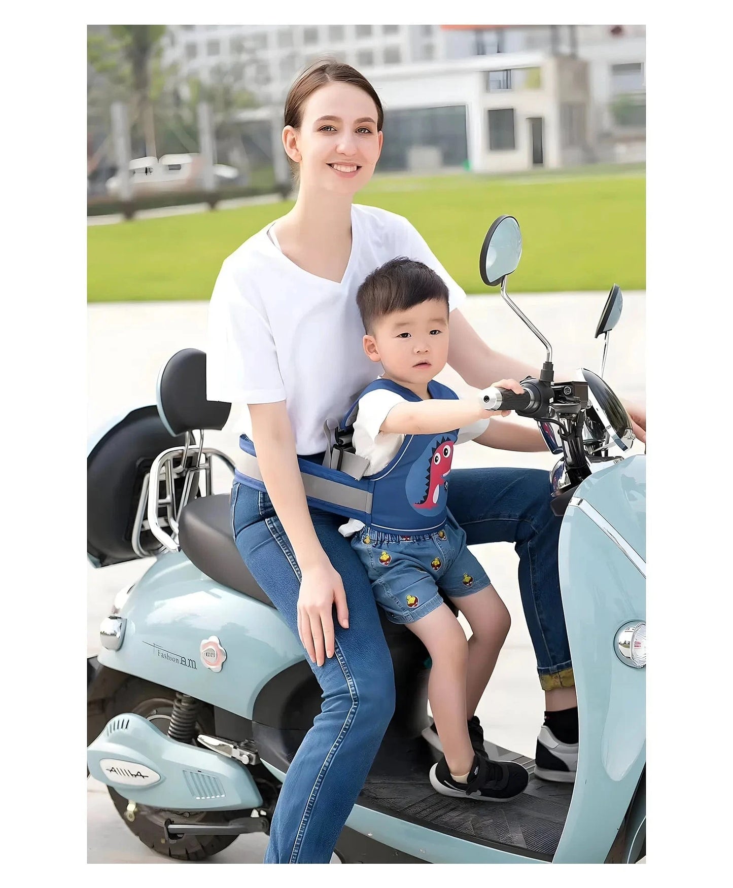 Kids Safety Belt For Two Wheeler | Child Harness Safety Seat Belt