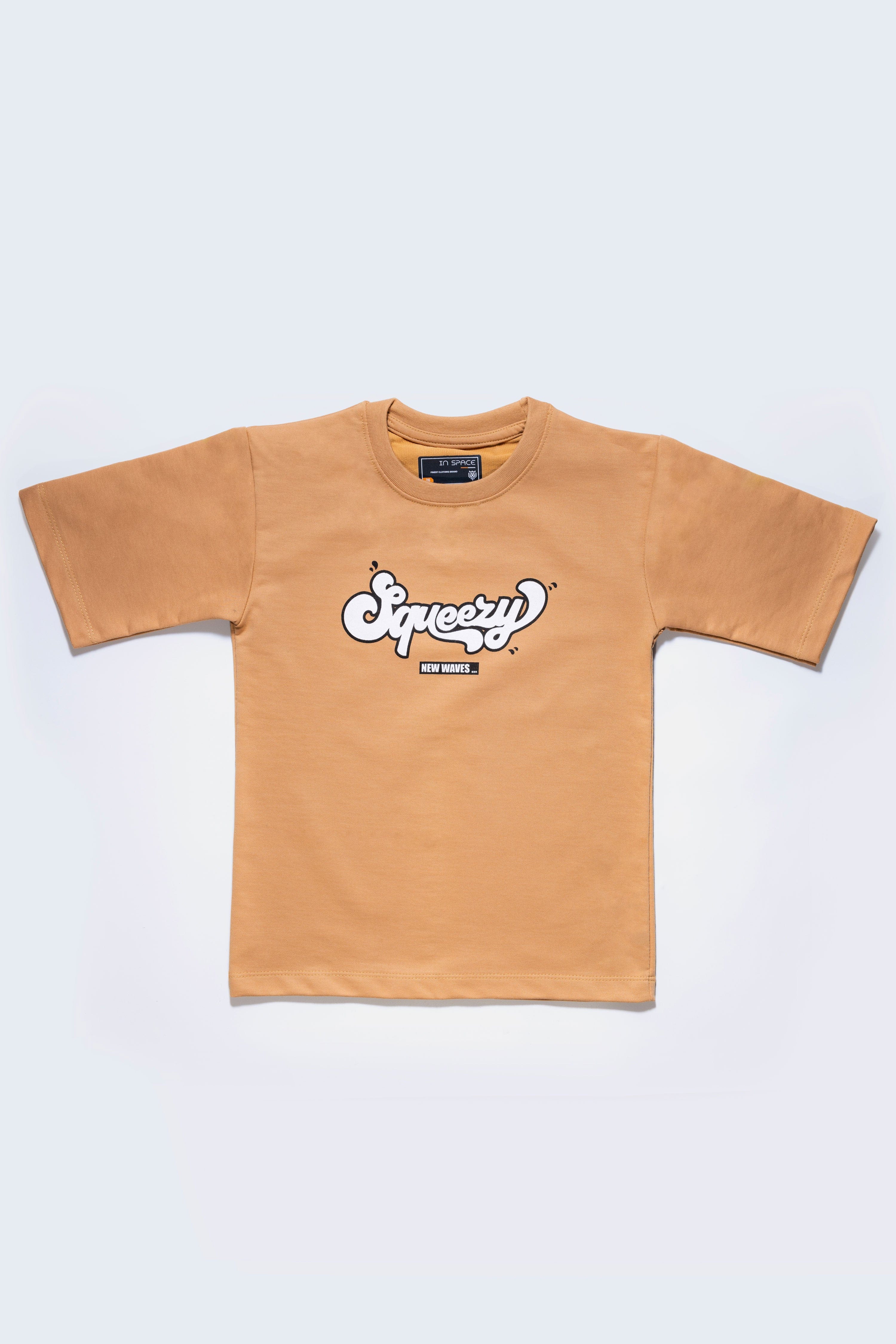 Hip Hop Oversize Mustard Tshirt For Boys