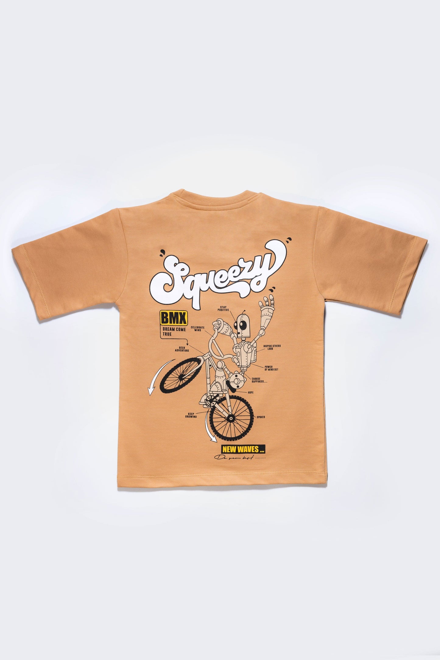 Hip Hop Oversize Mustard Tshirt For Boys