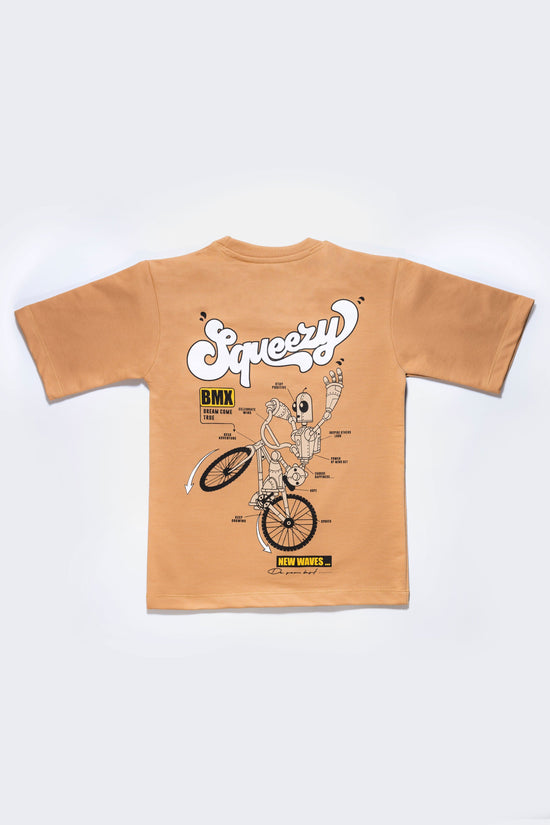 Hip Hop Oversize Mustard Tshirt For Boys