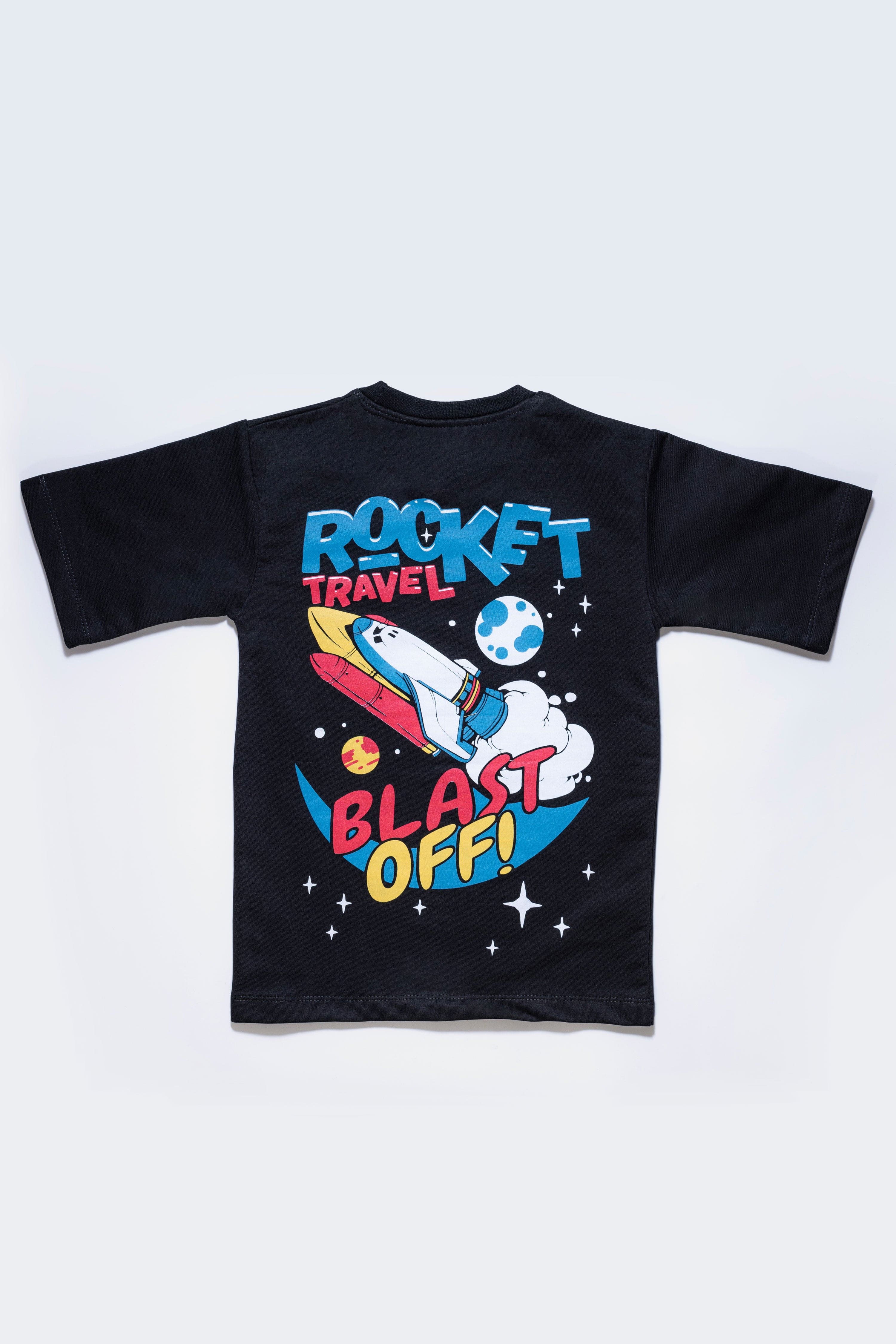 Hip Hop Oversize Black Tshirt For Boys