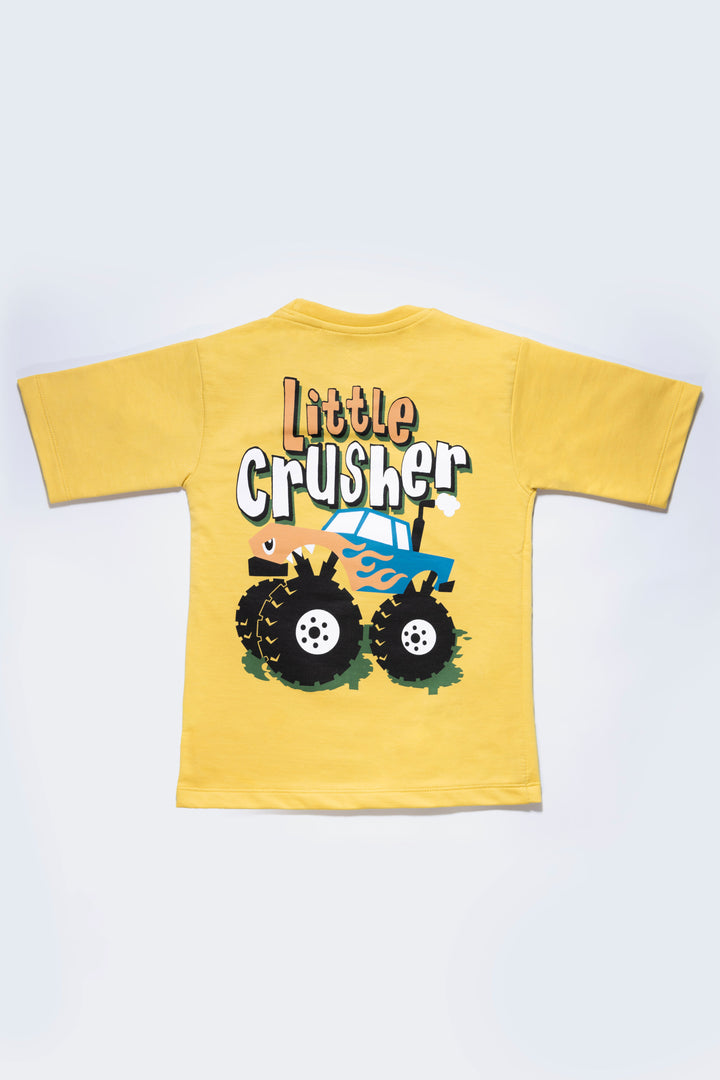 Hip Hop Oversize Yellow Tshirt For Boys