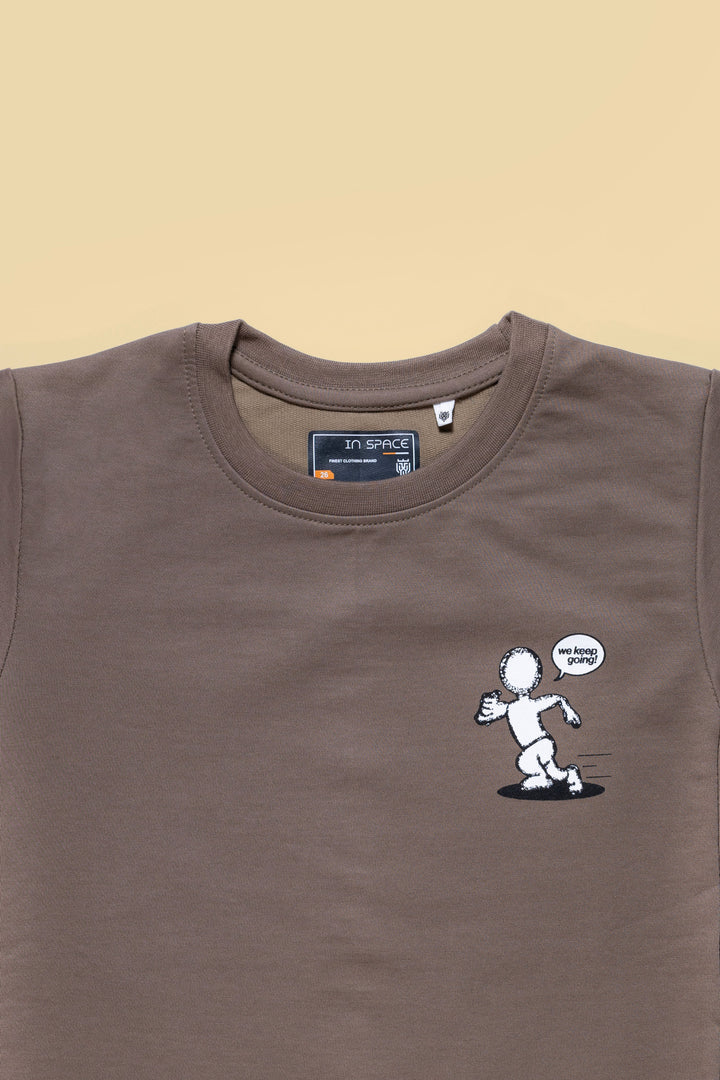 Hip Hop Oversize Brown Tshirt For Boys