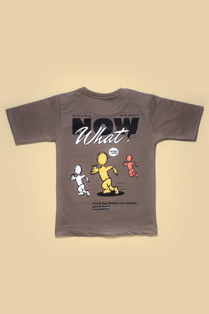 Hip Hop Oversize Brown Tshirt For Boys