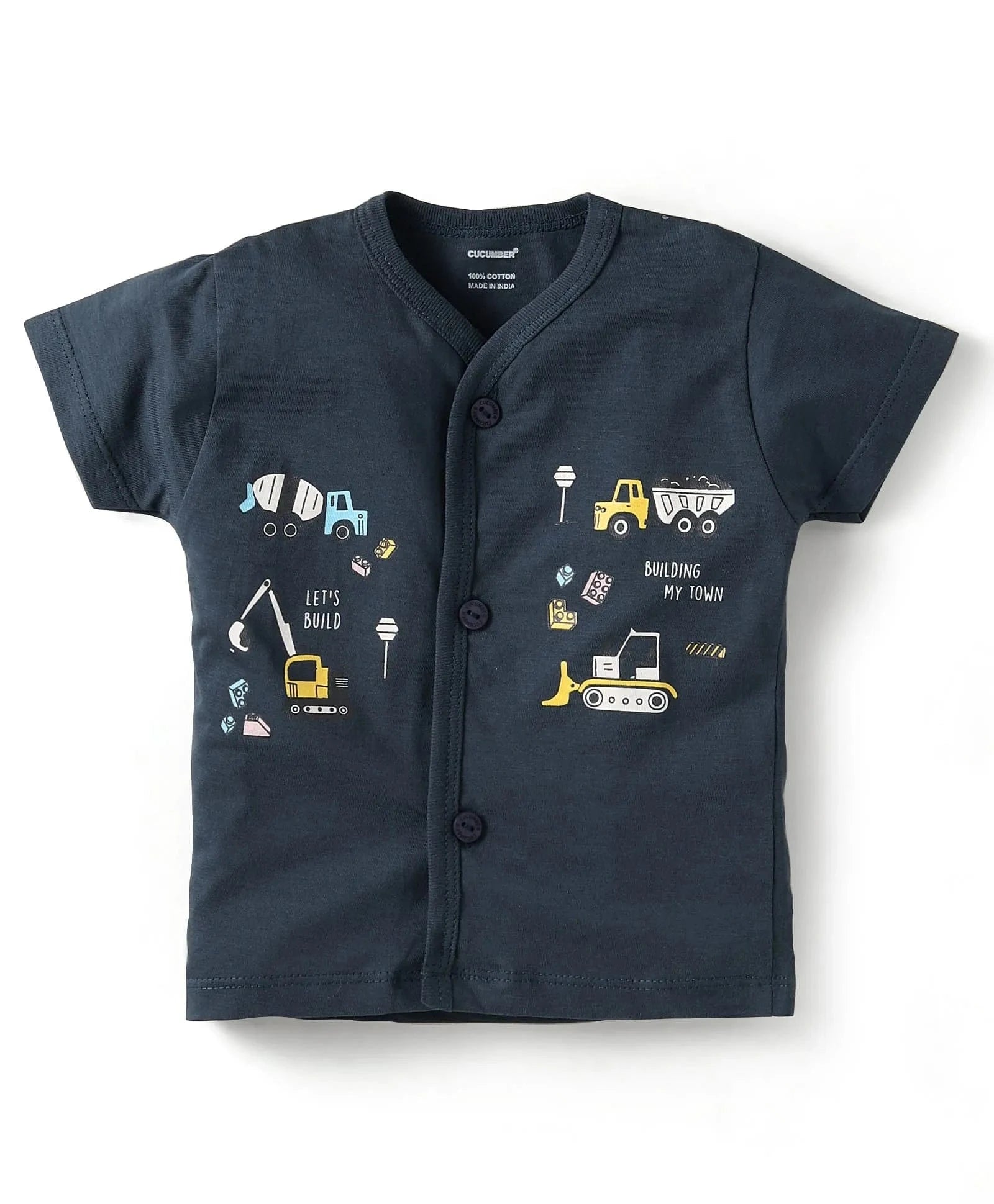 Co-ord Clothing Sets for Babies | Front Open Jhabla Shorts | 0-2Y