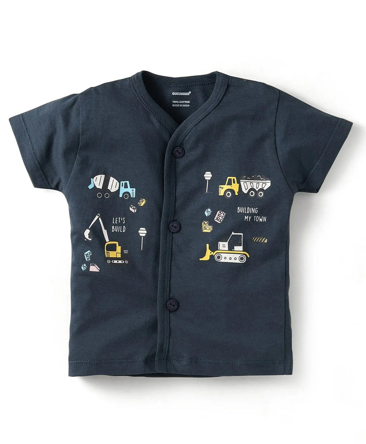 Co-ord Clothing Sets for Babies | Front Open Jhabla Shorts | 0-2Y