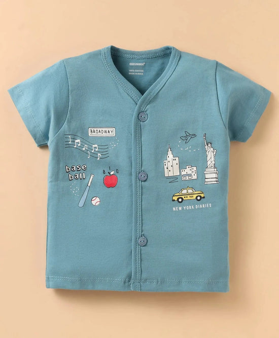 Co-ord Clothing Sets for Babies | Front Open Jhabla Shorts | 0-2Y