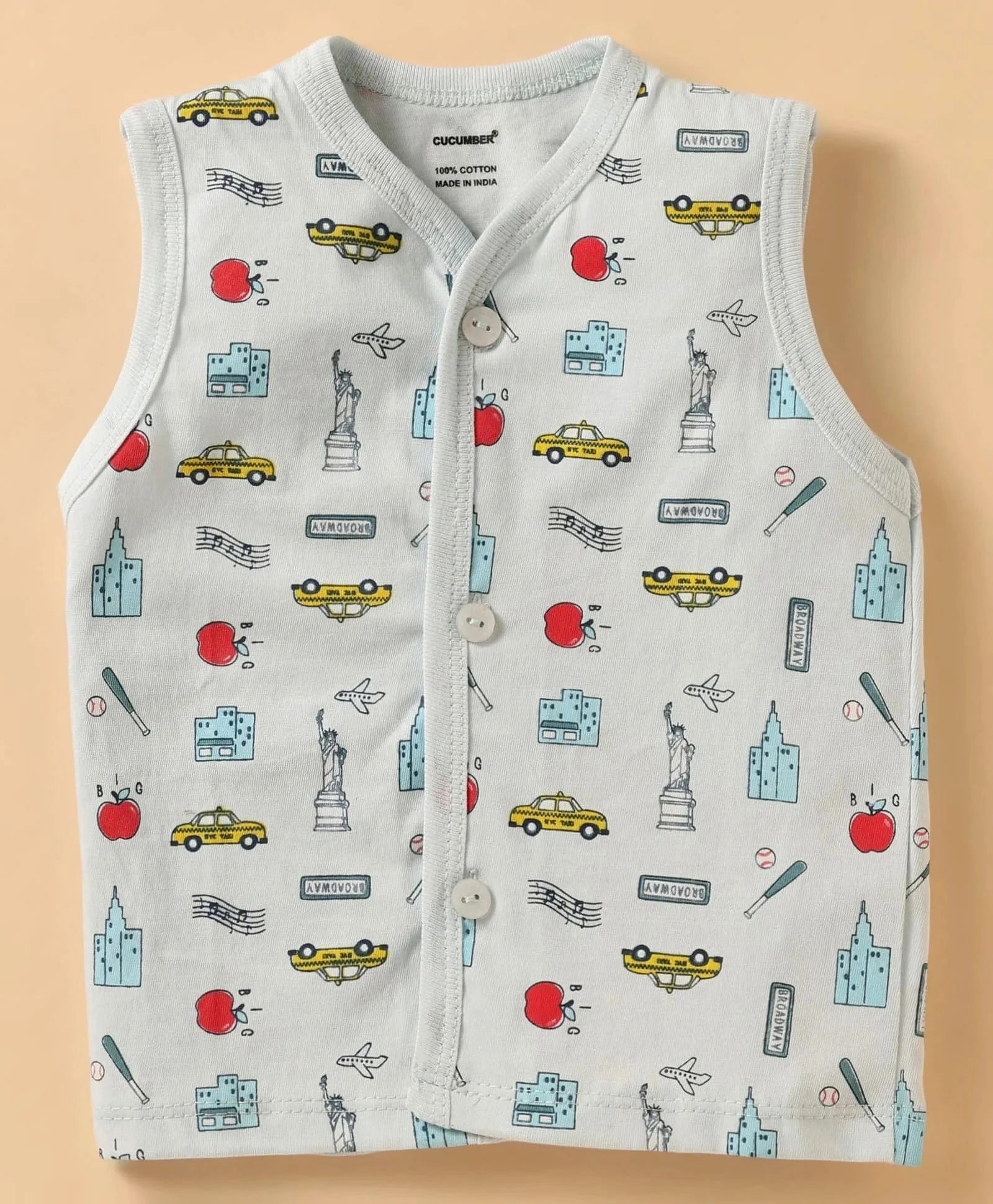 Co-ord Clothing Sets for Babies | Front Open Jhabla Shorts | 0-2Y