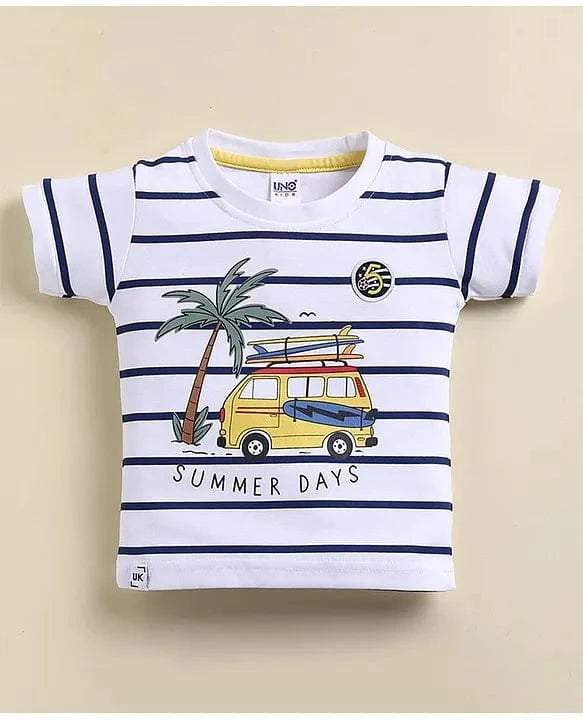 Clothing Sets For Boys | Travel Print | 100% Cotton | Navy