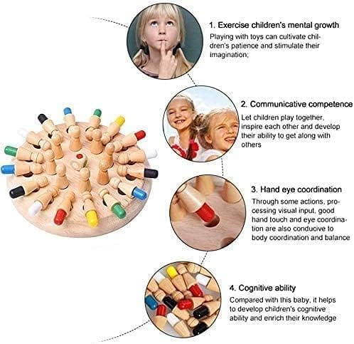 Memory Match Stick Chess Game | Funny Block Board Game