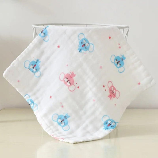 Baby Muslin Multiuse Napkins For Infants & Toddlers | Pack of 5 | 100% Muslin Cotton