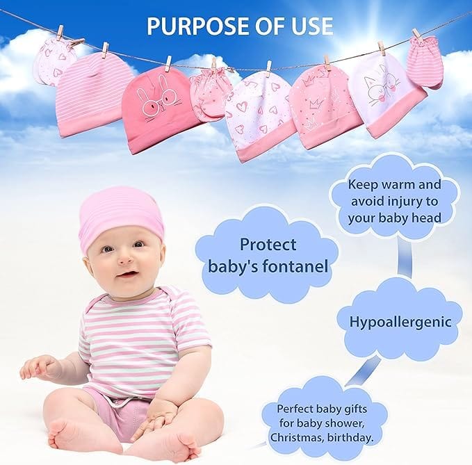 NewBorn Baby Cotton Mittens Sets | Pack of 2