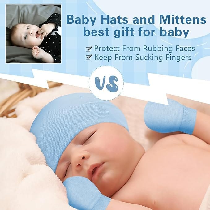 NewBorn Baby Cotton Mittens Sets | Pack of 2