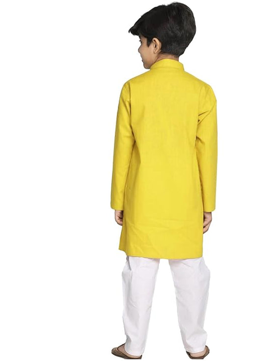 Comfy Yellow Kurta Pajama For Boys