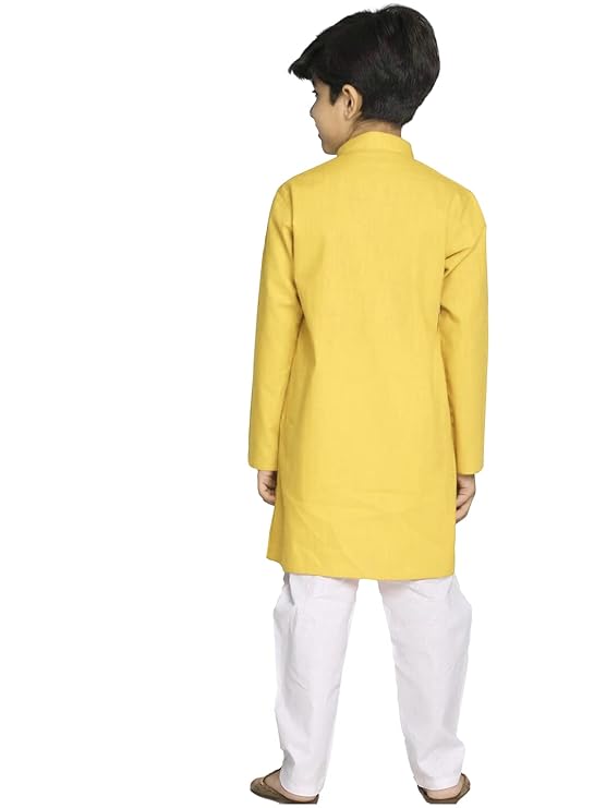 Comfy Yellow Kurta Pajama For Boys