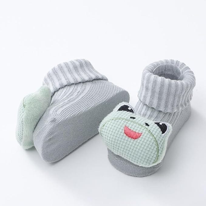 Fancy Cotton Socks For Newborn Babies | Multicolor | Unisex | Pack of 3