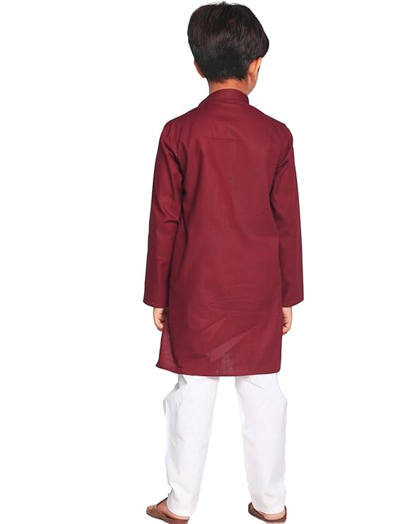 Comfy Maroon Kurta Pajama For Boys
