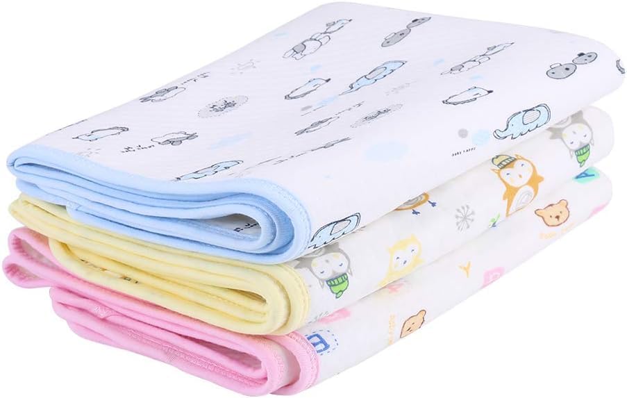Baby Waterproof & Breathable Diaper Changing Mat | 0-12M | Pack of 2