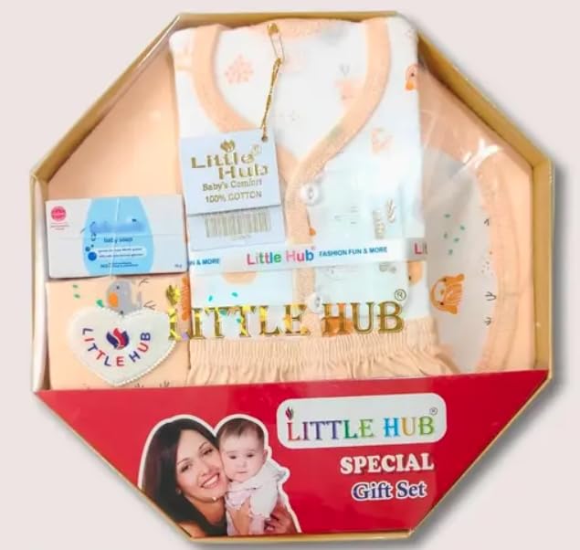 Little Hub NewBorn Gift Set | Pack of 7 | 0M | Unisex