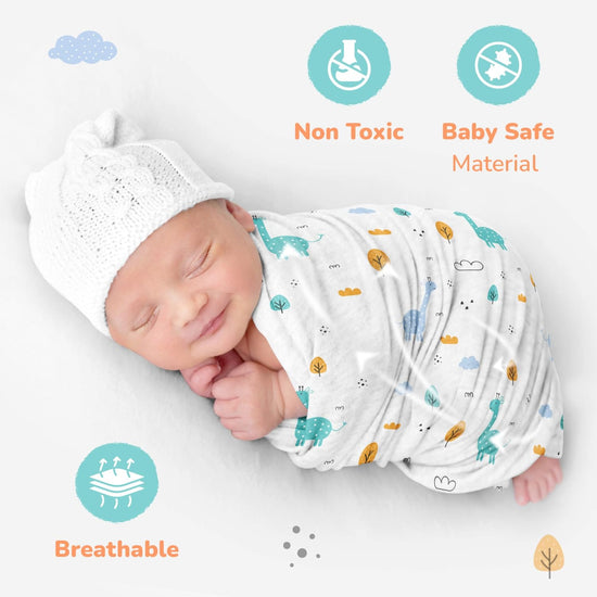 Muslin Swaddles For Newborn | Organic Muslin Wrapper For Babies | Pack of 3