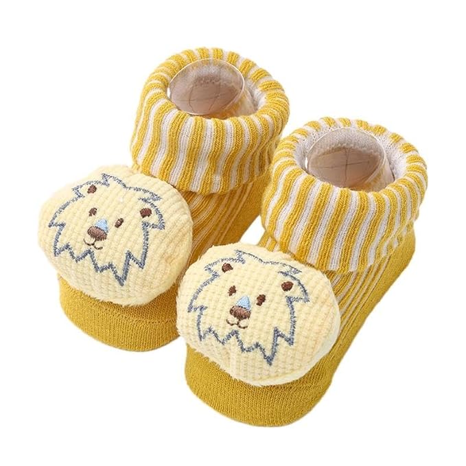 Fancy Cotton Socks For Newborn Babies | Multicolor | Unisex | Pack of 3