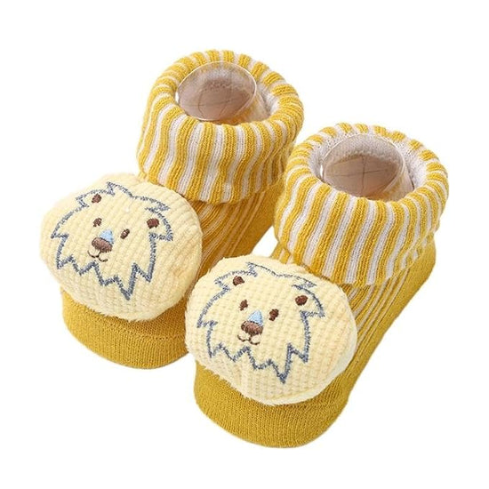 Fancy Cotton Socks For Newborn Babies | Multicolor | Unisex | Pack of 3