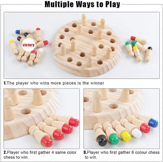 Memory Match Stick Chess Game | Funny Block Board Game