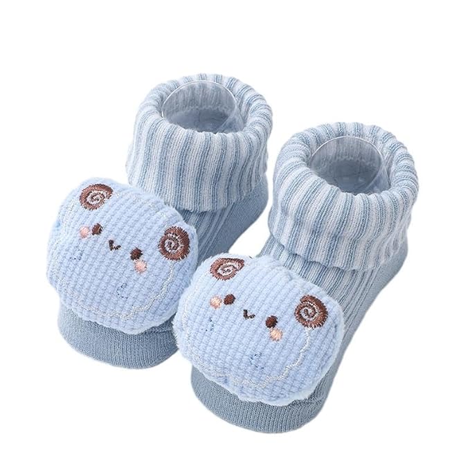 Fancy Cotton Socks For Newborn Babies | Multicolor | Unisex | Pack of 3