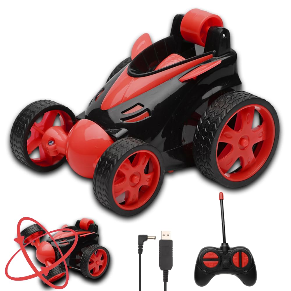 Small Stunt Car Toy | 360° Rotating & Rolling | Rechargeable & Remote Control