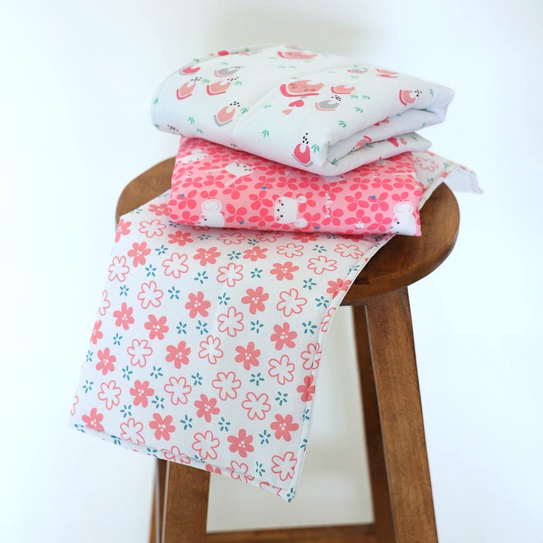 Baby Waterproof & Breathable Diaper Changing Mat | 0-12M | Pack of 2