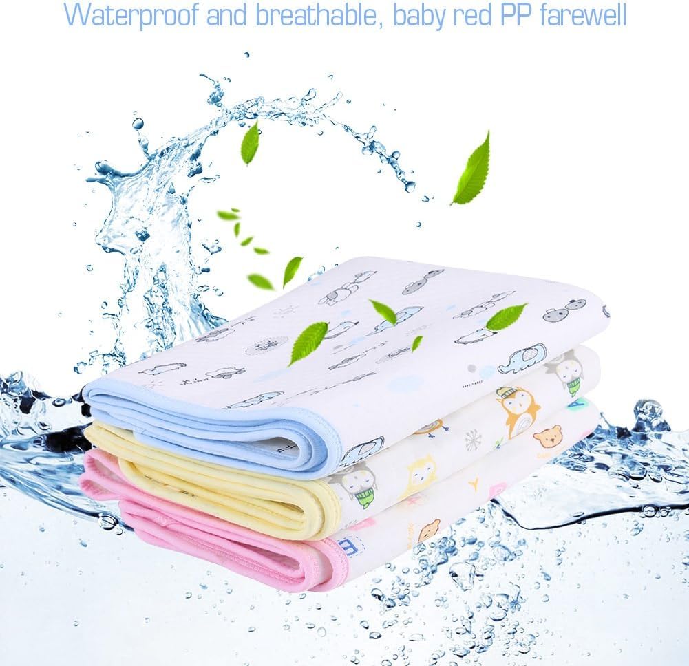 Baby Waterproof & Breathable Diaper Changing Mat | 0-12M | Pack of 2