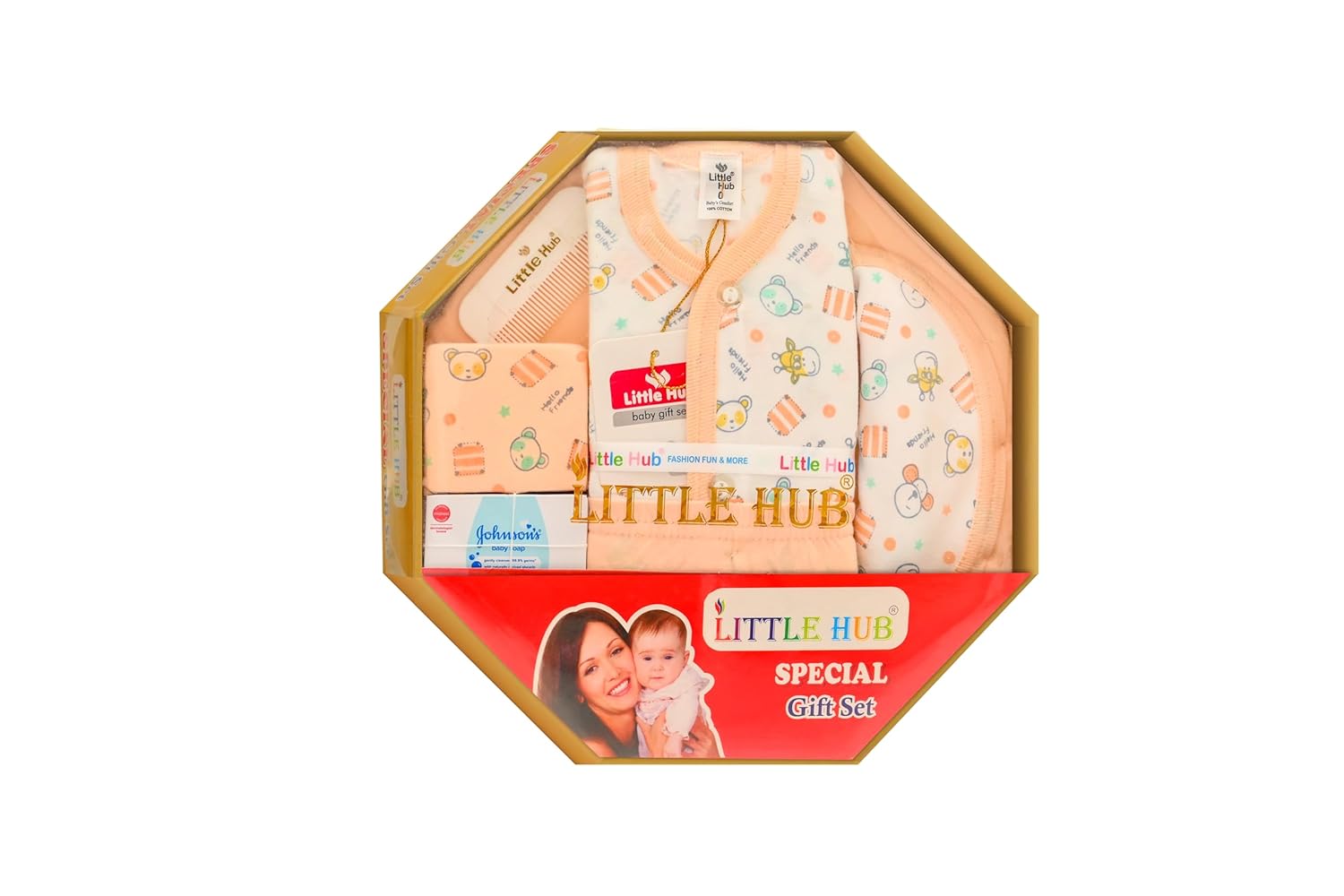 Little Hub NewBorn Gift Set | Pack of 7 | 0M | Unisex