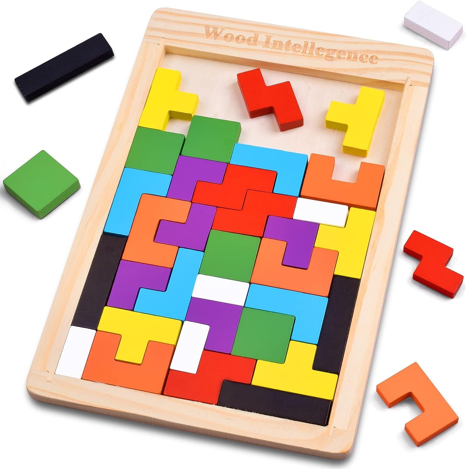 Wooden Kids Blocks Puzzles | Wood Intelligence Puzzle | 3-8Y