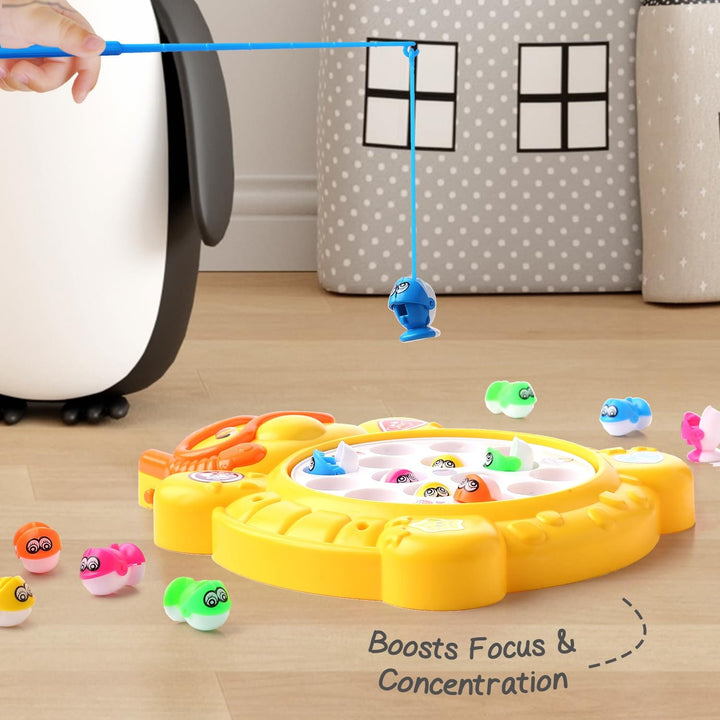 Fishing Game for Kid | Rotating Fish-Catching Toy |  Fun Board Game for Kid