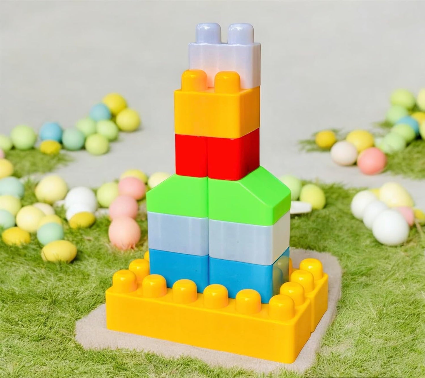 Mega Sized Blocks Toys | Building and Construction Block Set for Children | 80 Pcs