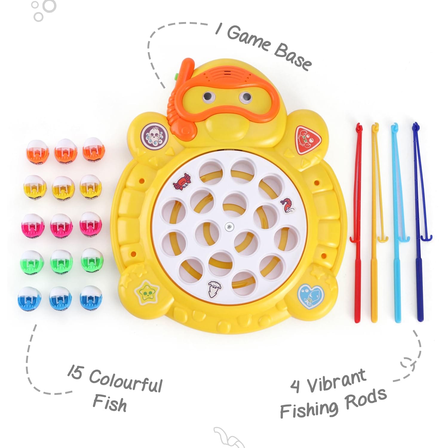 Fishing Game for Kid | Rotating Fish-Catching Toy |  Fun Board Game for Kid