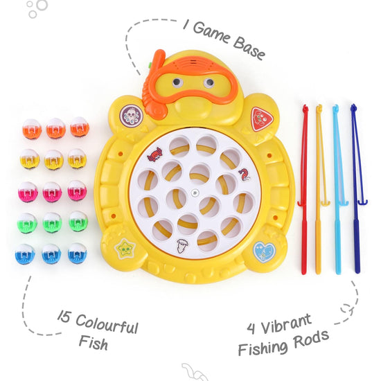Fishing Game for Kid | Rotating Fish-Catching Toy |  Fun Board Game for Kid