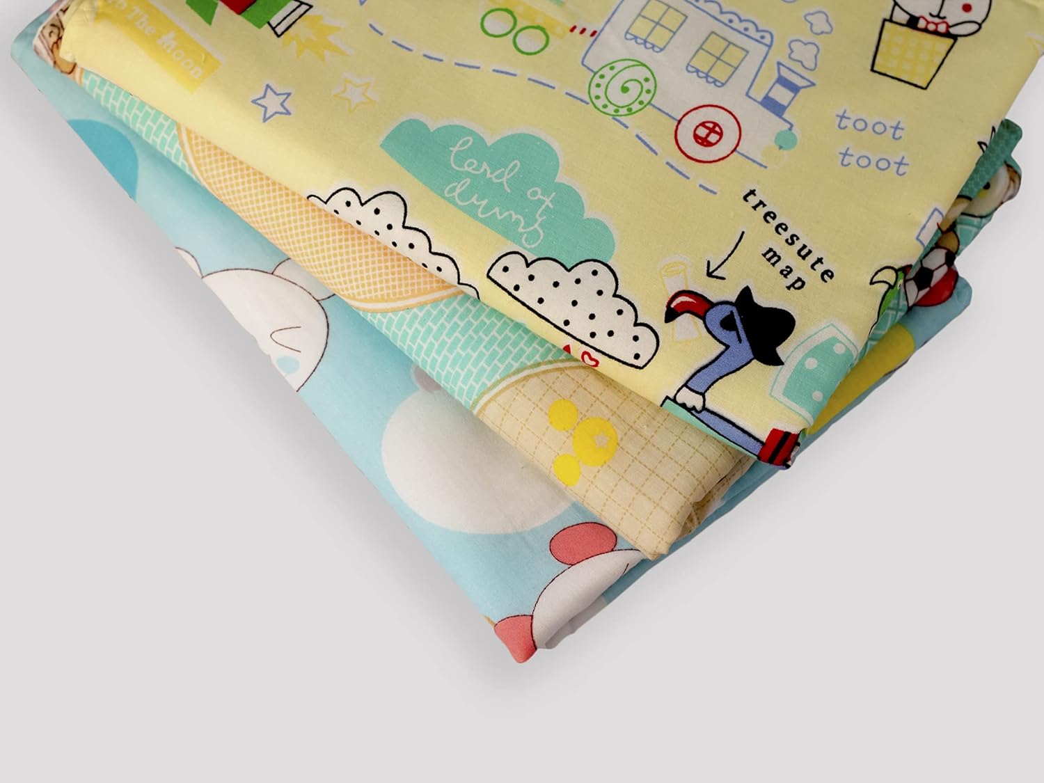 Baby Waterproof & Breathable Diaper Changing Mat | 0-12M | Pack of 2