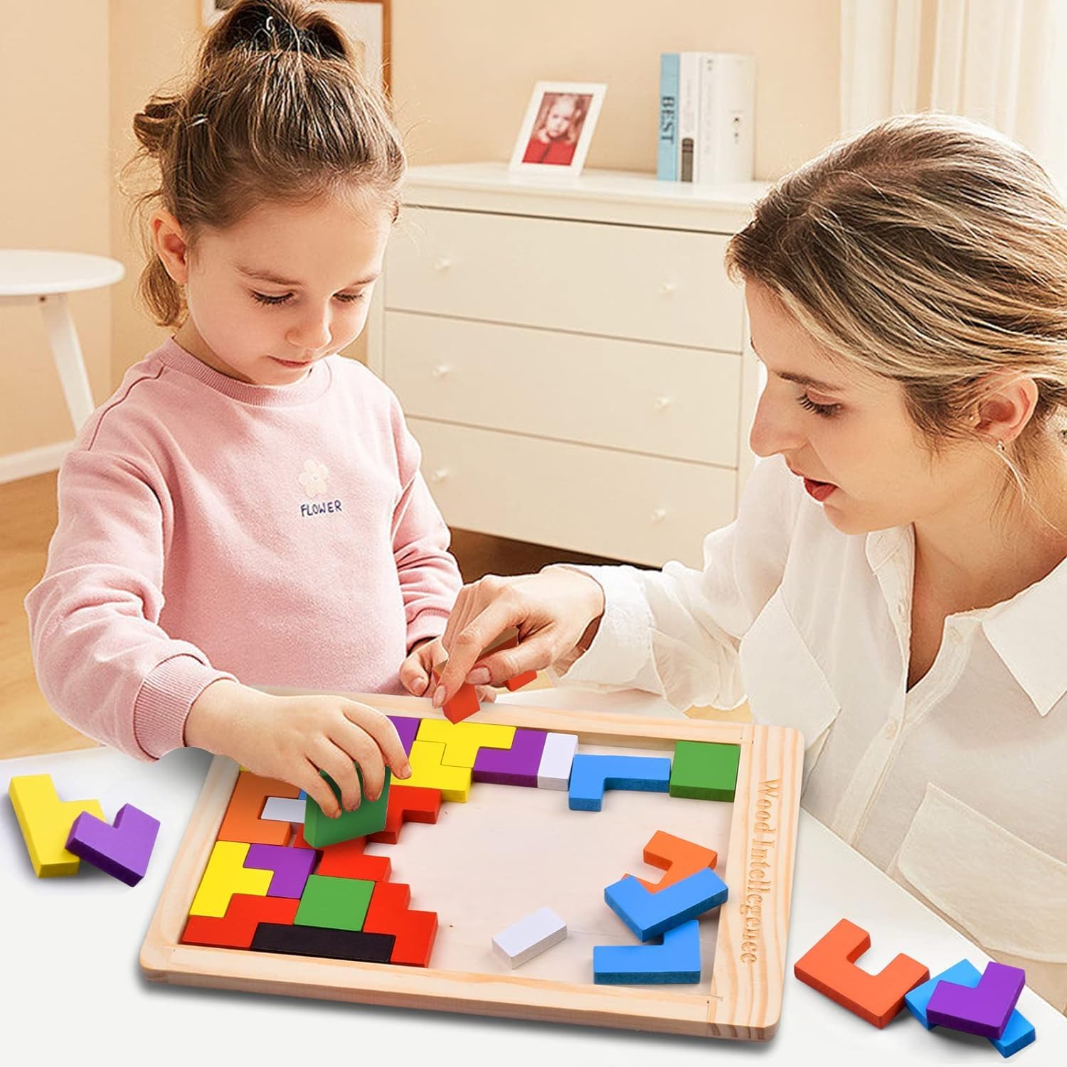 Wooden Kids Blocks Puzzles | Wood Intelligence Puzzle | 3-8Y