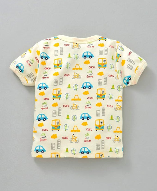 Cucumber Front Open Printed Jabla | Pure Cotton | Pack of 3