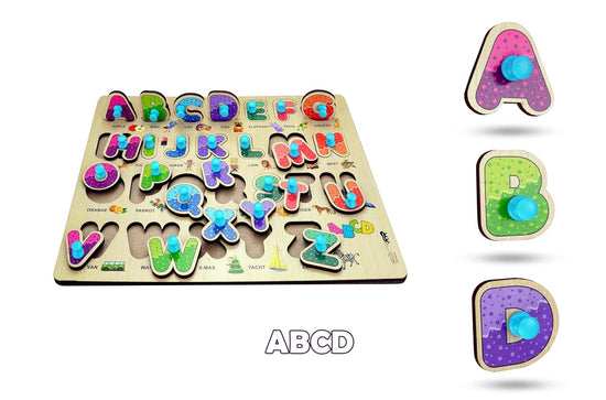 Wooden Learning Educational Board for Kids | Puzzle Toys | 2+ Years