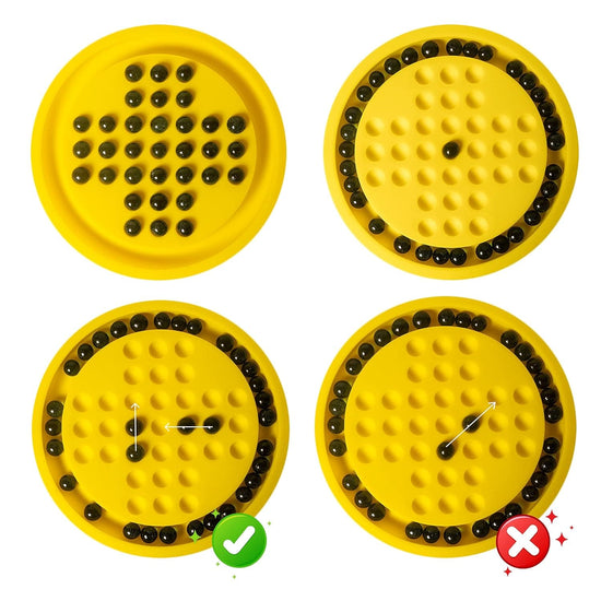 Brainvita Marble Solitaire | Board Game with 32 Marbles | +5Y