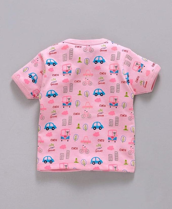 Cucumber Front Open Printed Jabla | Pure Cotton | Pack of 3