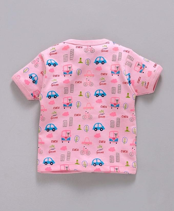 Cucumber Front Open Printed Jabla | Pure Cotton | Pack of 3