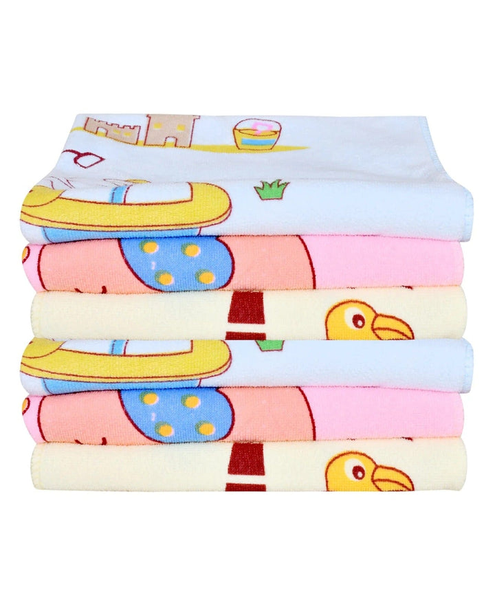 Baby Bath Towels Pure Cotton | Multicolor | Pack of 2