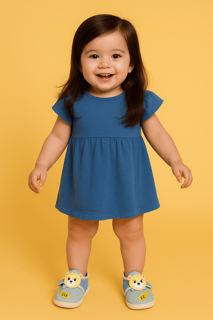 Colorful Velcro Textured Sneaker For NewBorn | 0-18M