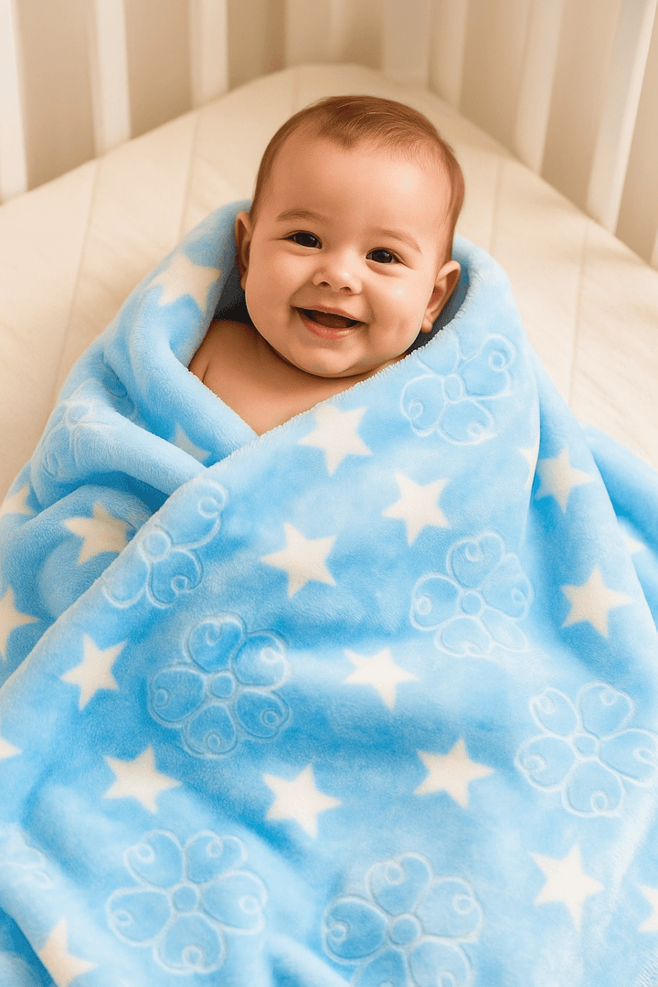 Baby Fleece Blanket | Soft & Cosy | Unisex | 43x 55 Inch | Pack of 1