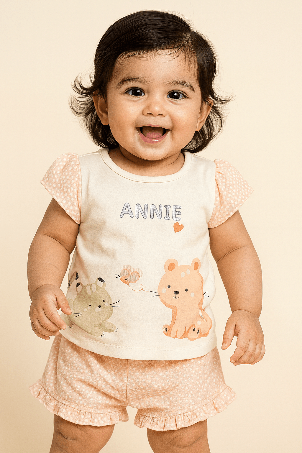 Cat Printed Clothing Sets For Girls